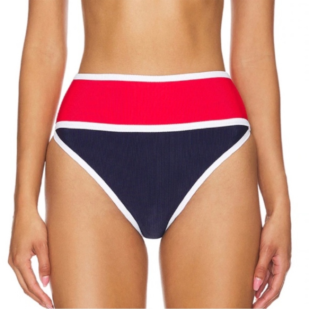 Beach Riot Carlota Bikini Bottoms Color Blocked Size XS